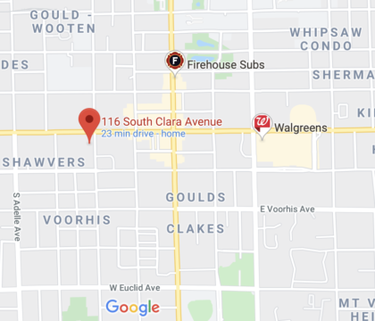 UU Deland Location Map